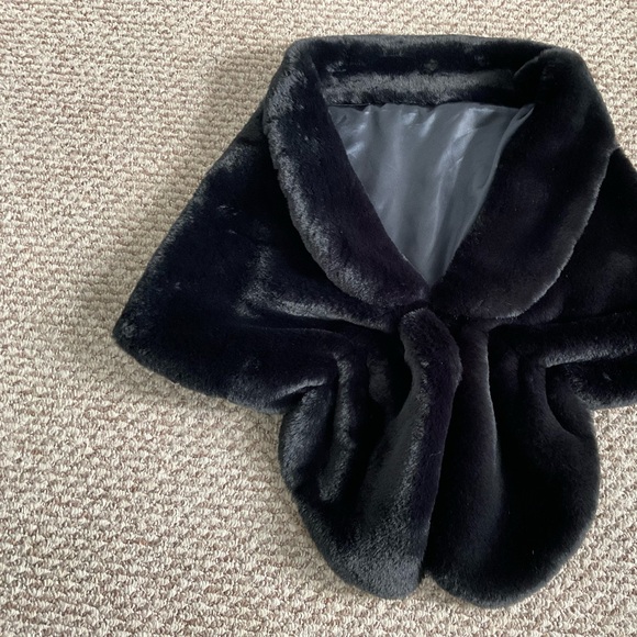 Faux Mink Fur Stole Shawl Wrap - Picture 4 of 13